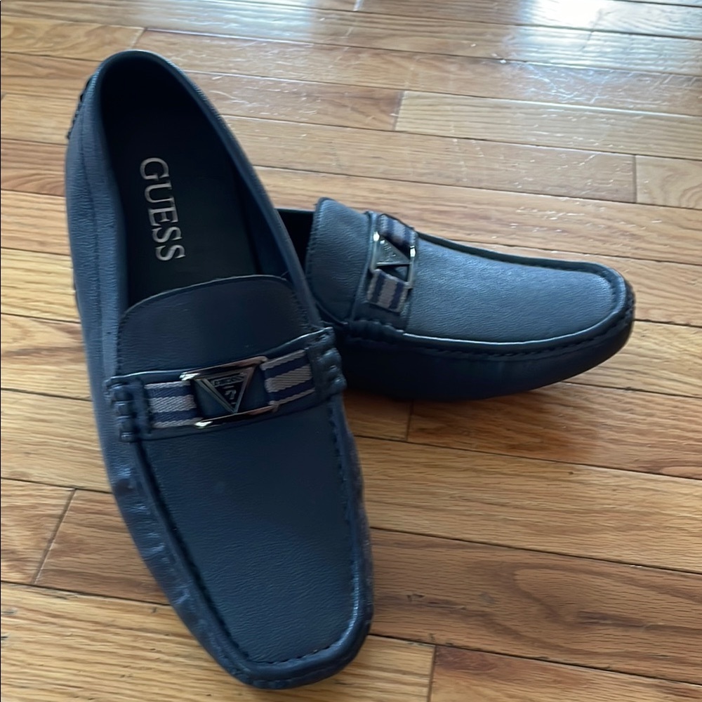 GUESS Men's Navy Loafers - SOLD other platform